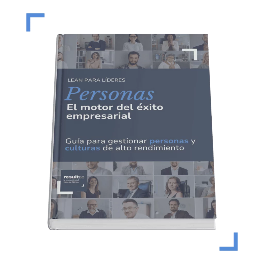 portada del ebook Personas, guía de Resultae sobre cómo funciona Lean manufacturing con enfoque en gestión de personas y culturas empresariales