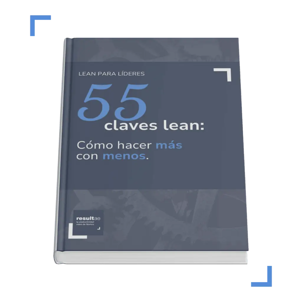 portada del libro 55 claves lean de Resultae, guía esencial sobre herramientas más importantes Lean manufacturing