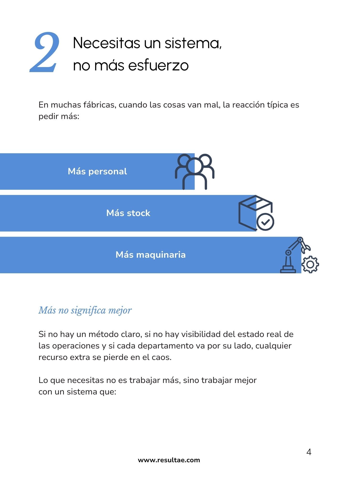 no se trata de trabajar más, sino de trabajar mejor: clave para gestionar operaciones industriales con el método Resultae.